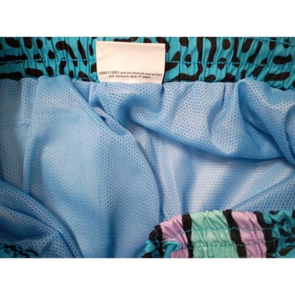 Looney Tunes Mens L Bugs Bunny Graphic Windbreaker Track Pants Joggers NWT 90s - Picture 12 of 14